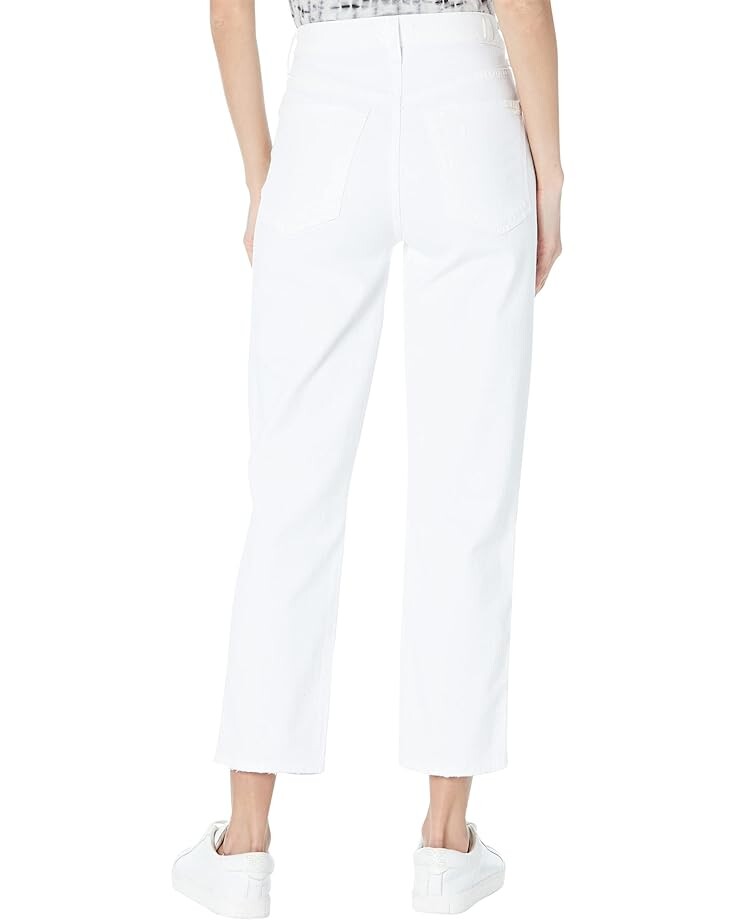 

Джинсы 7 For All Mankind High-Waist Crop Straight Button Fly in Royce Blanc, цвет Royce Blanc
