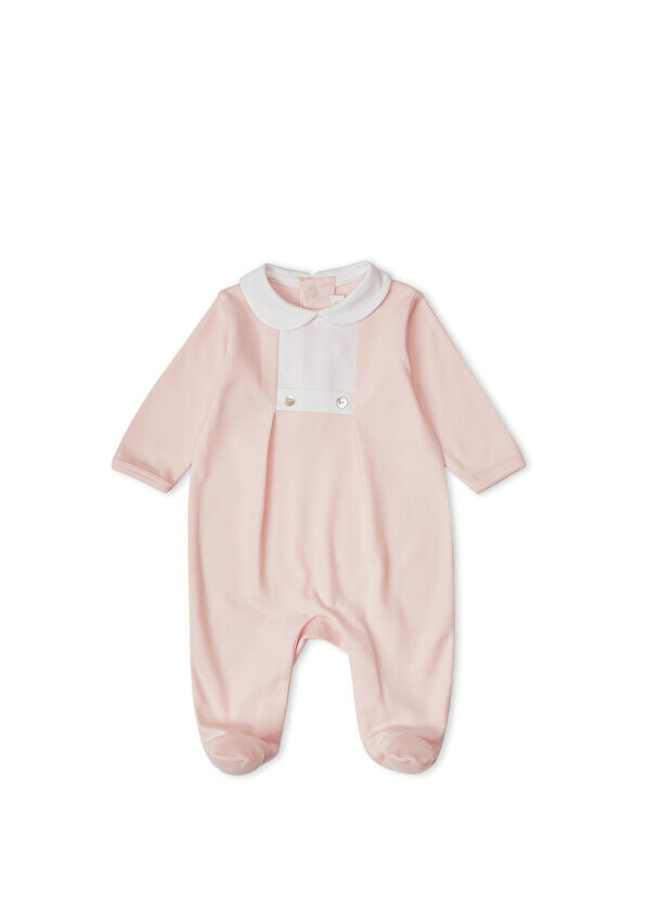 

Розовый комбинезон с текстурой в виде сот для маленьких девочек Princess Baby