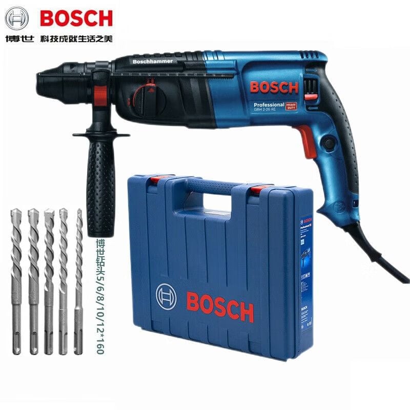 Электрическая ударная дрель Bosch GBH2-26DRE, ручная электрическая дрель двойного назначения, ударная дрель по бетону мощностью 800 Вт