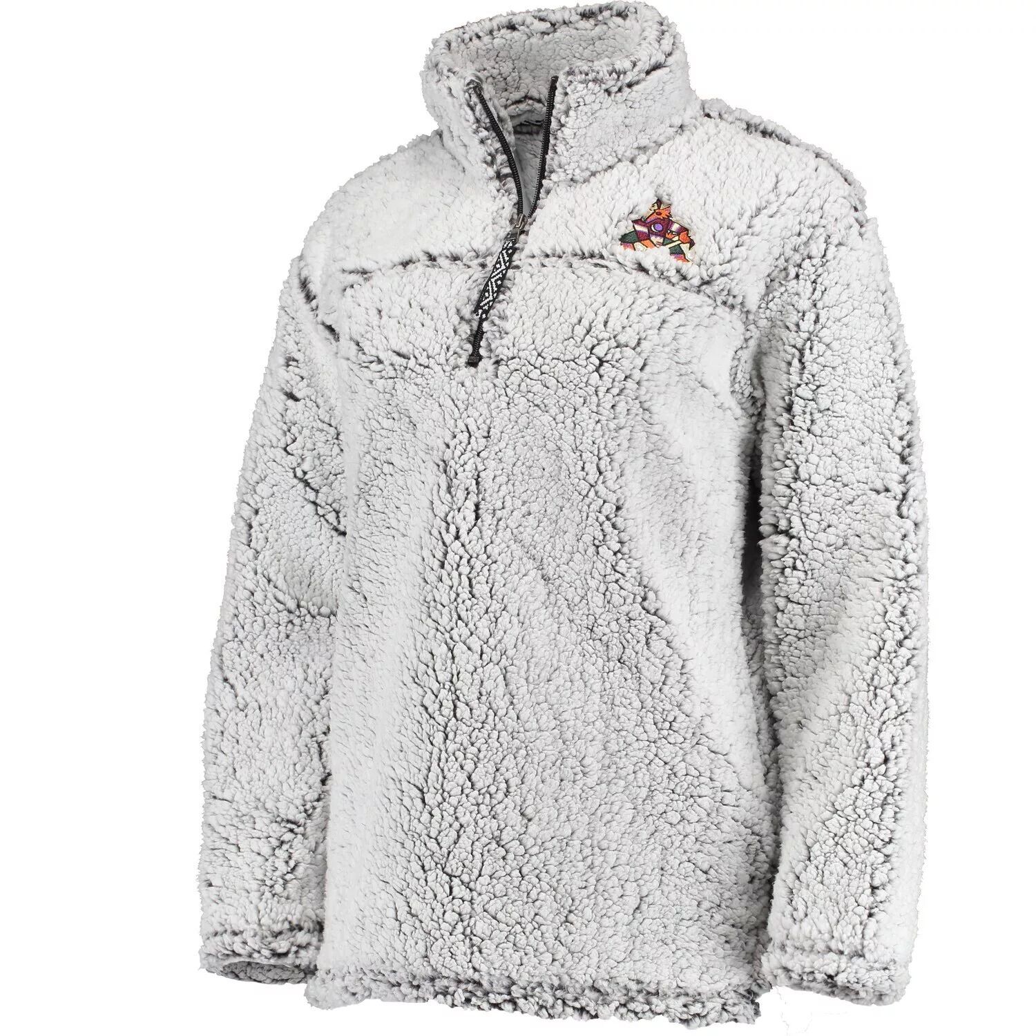 

Женская серая куртка G-III 4Her от Carl Banks Arizona Coyotes Team Sherpa с молнией на четверть G-III