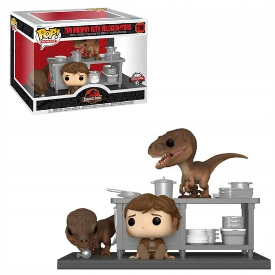 

Funko POP! Кино, коллекционная фигурка, Парк Юрского периода, Тим Мерфи с велоцирапторами