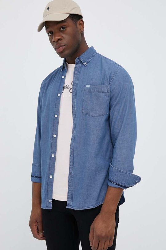 

Джинсовая рубашка Cranmore Pepe Jeans, синий