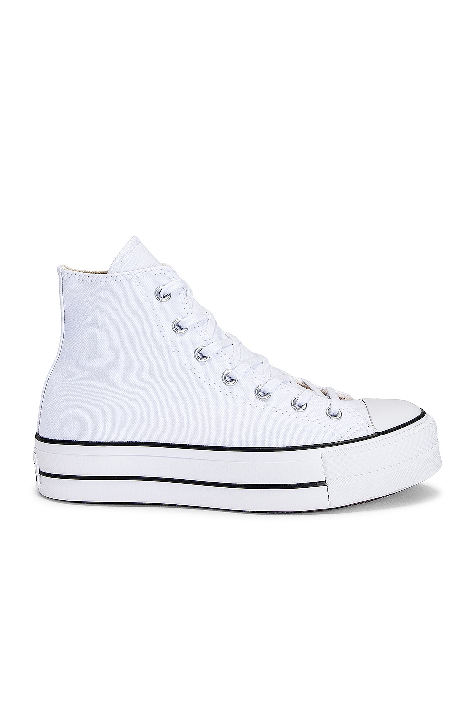 

Кроссовки Converse Chuck Taylor All Star Platform Canvas High Tops, цвет White & Black, Белый