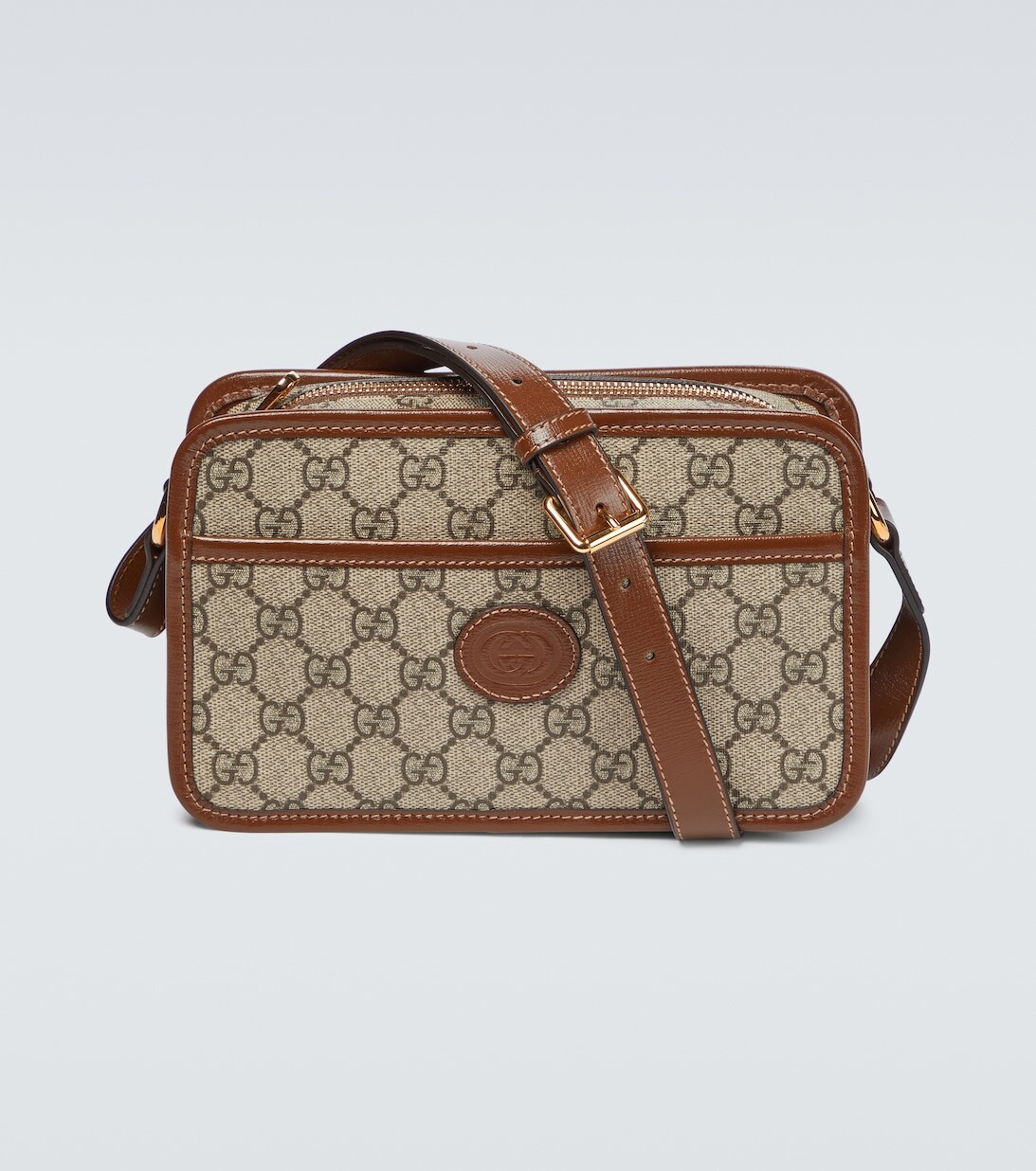 

Холщовая мини-сумка GG Supreme Gucci, бежевый