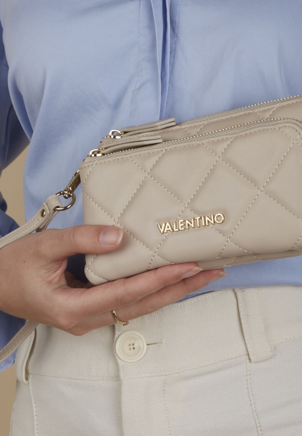 

Кошелек Valentino, бежевый