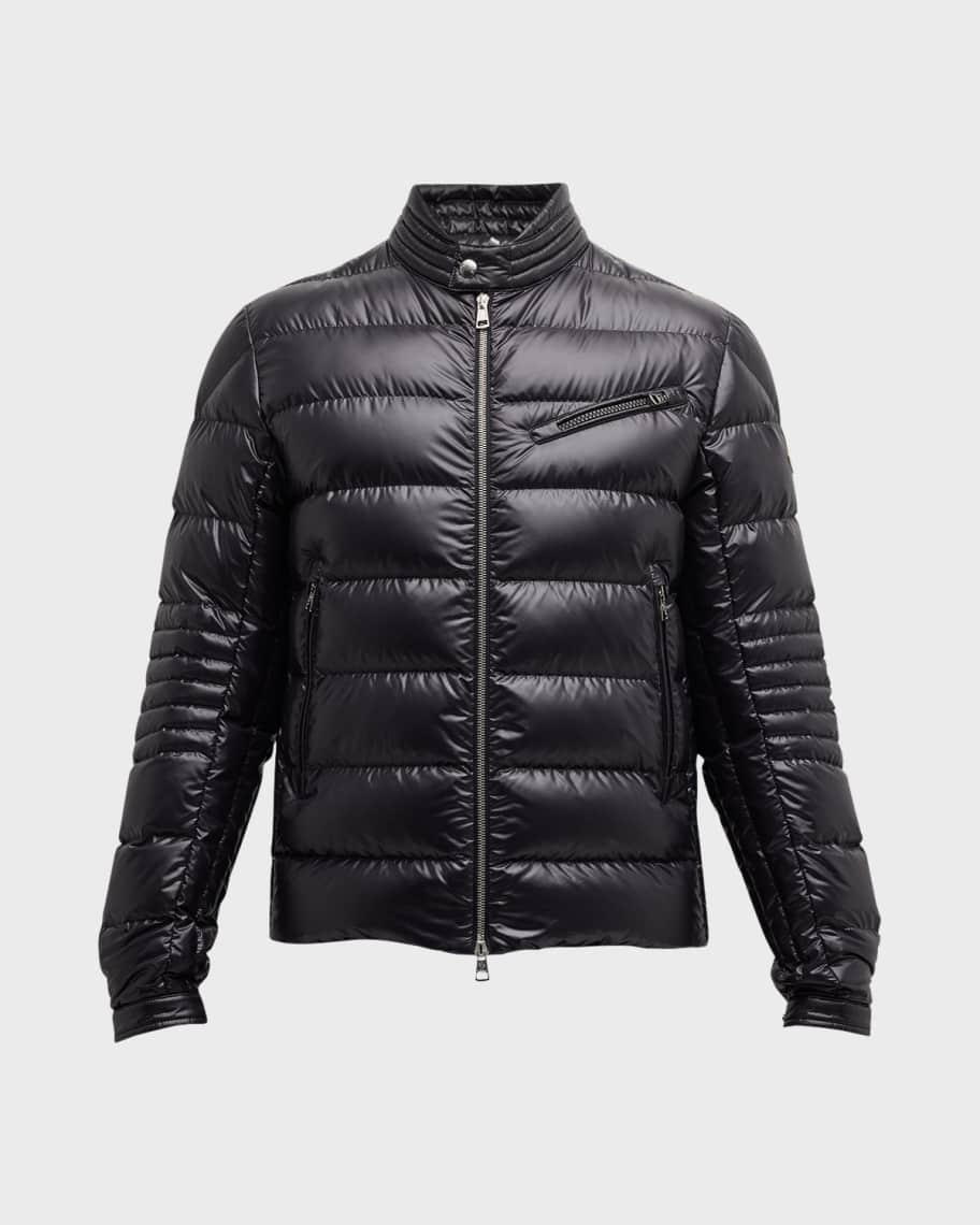 

Мужская стеганая байкерская куртка Authie Moncler, Серый