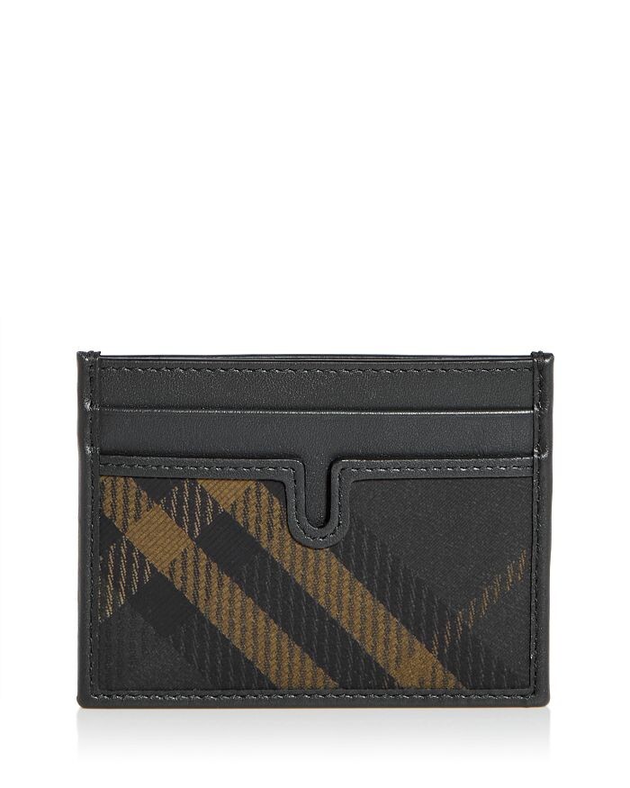 

Чехол для визиток Burberry Sandon в клетку, зеленый