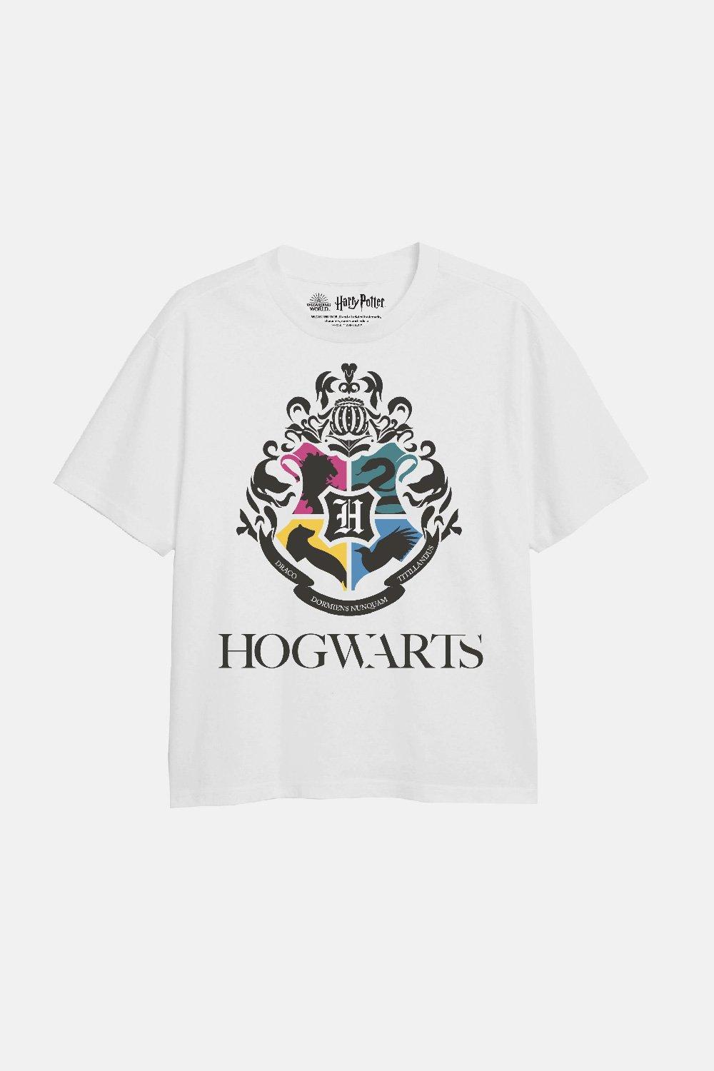 Футболка для девочек «Хогвартс Хаус» Harry Potter, белый волшебная палочка рона уизли из истории о гарри поттере