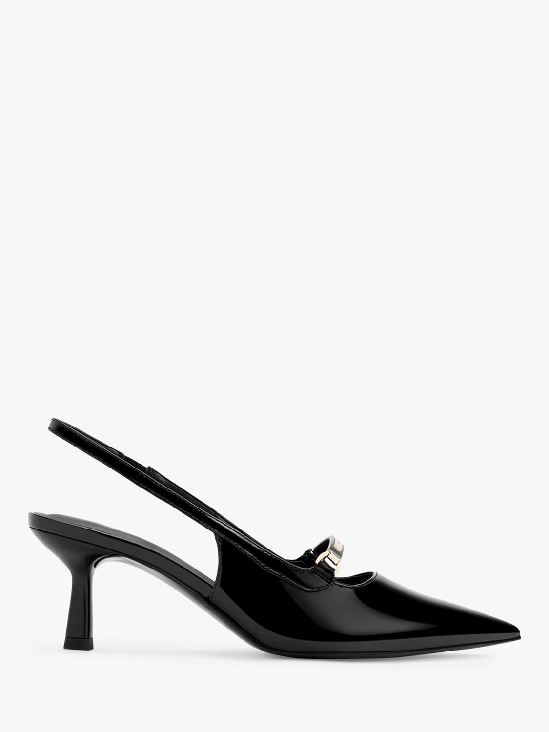 

Туфли-лодочки с острым носком на пятке CHARLES & KEITH, черный