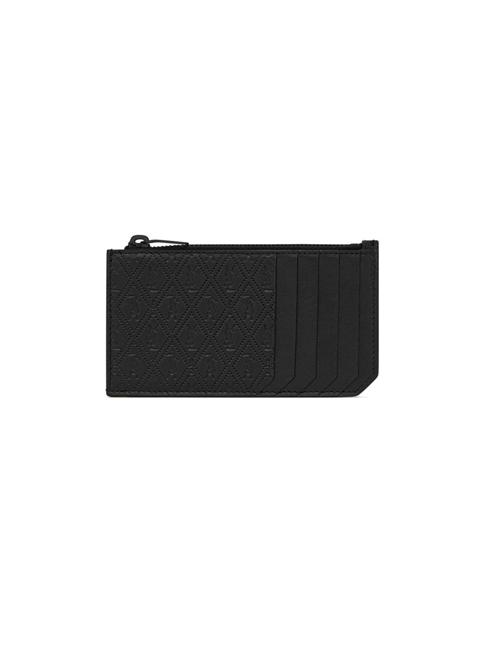 

Кожаный футляр для карт с тисненым логотипом Saint Laurent, неро