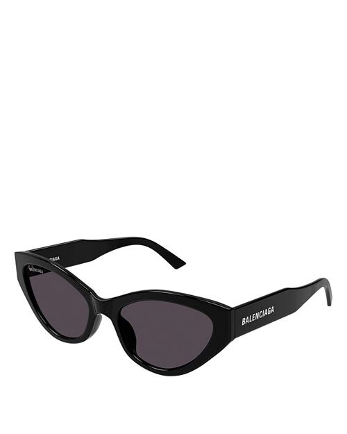 

BB0306S Плоские солнцезащитные очки «кошачий глаз», 57 мм Balenciaga, цвет Black