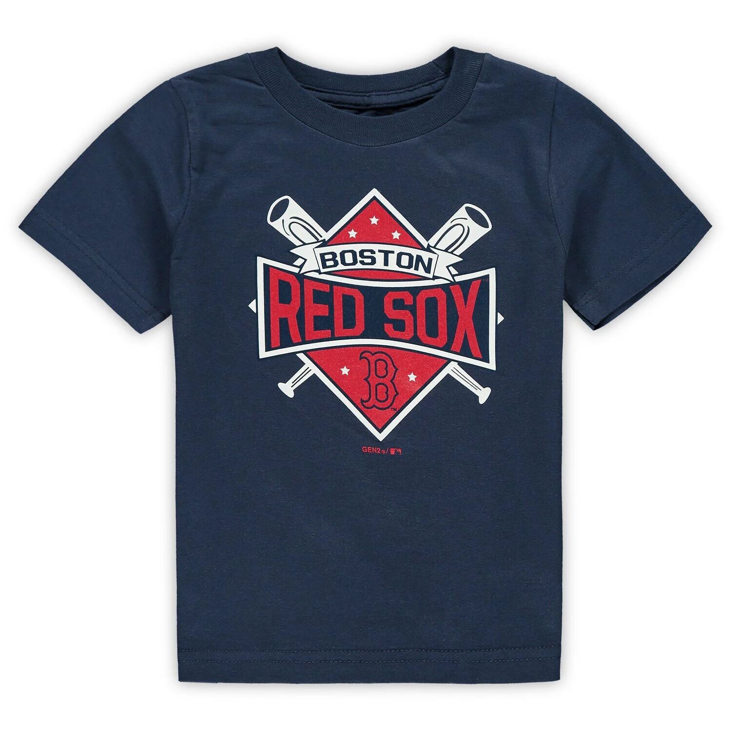 

Темно-синяя футболка для малышей Boston Red Sox Diamond Bats Outerstuff