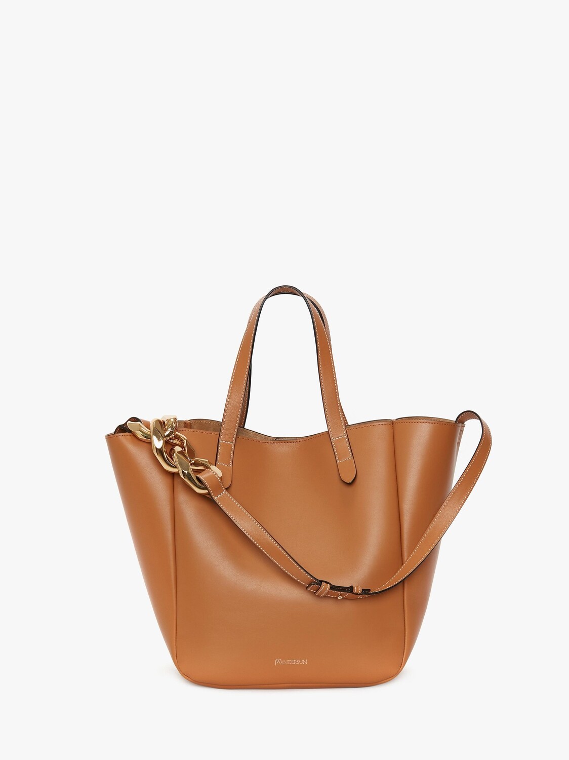 

Кожаная сумка с цепочкой JW Anderson, коричневый