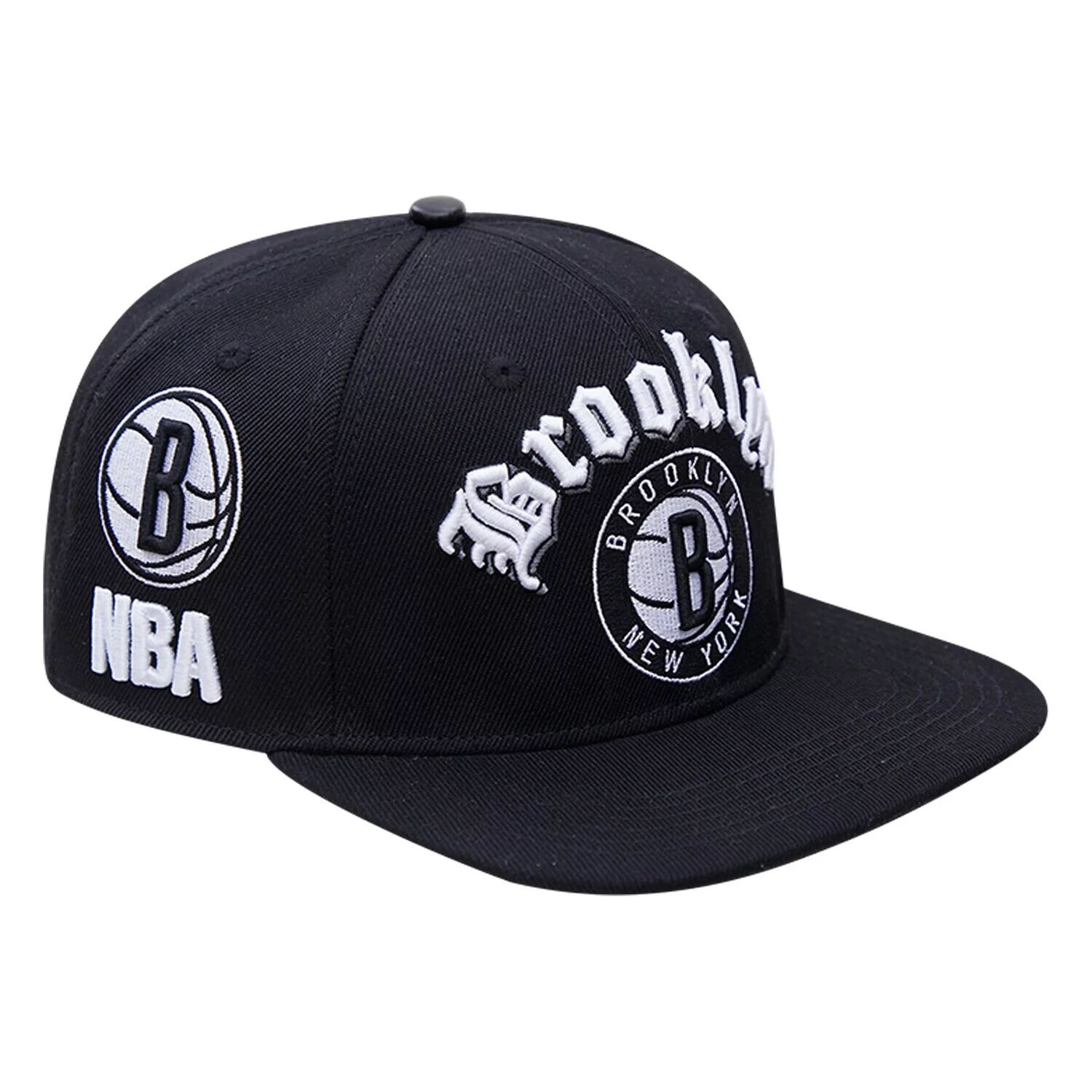 

Мужская кепка Pro Standard черного цвета Brooklyn Nets Old English Snapback