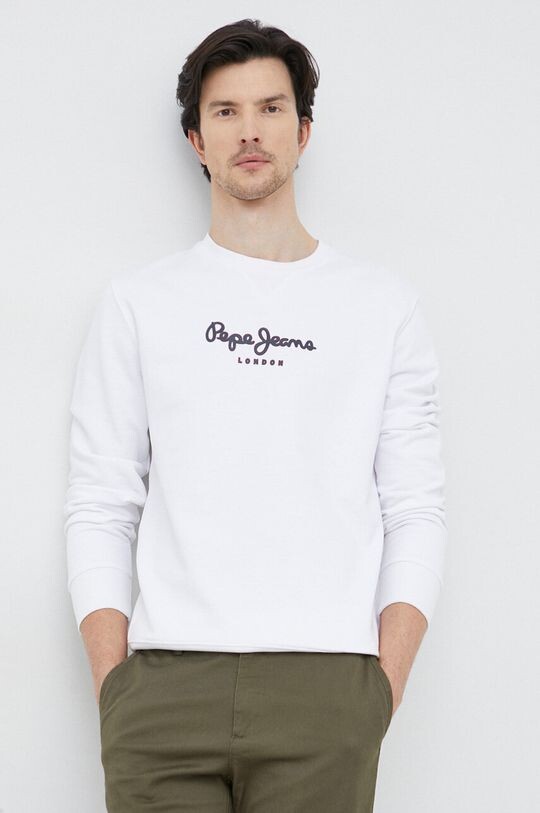 

Хлопковая толстовка Pepe Jeans, белый