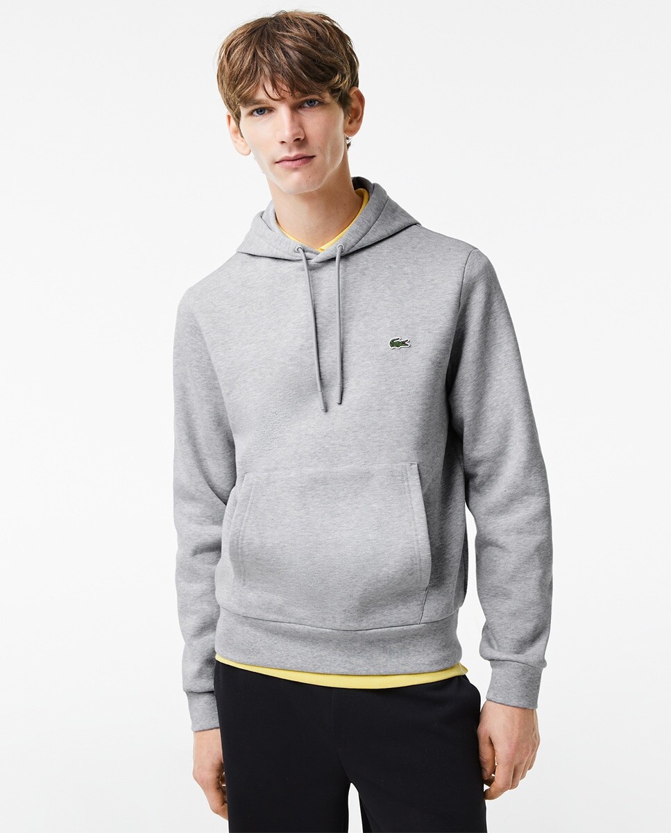 

Мужская толстовка классического кроя Lacoste, серый