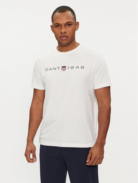 

Футболка стандартного кроя Gant, экрю