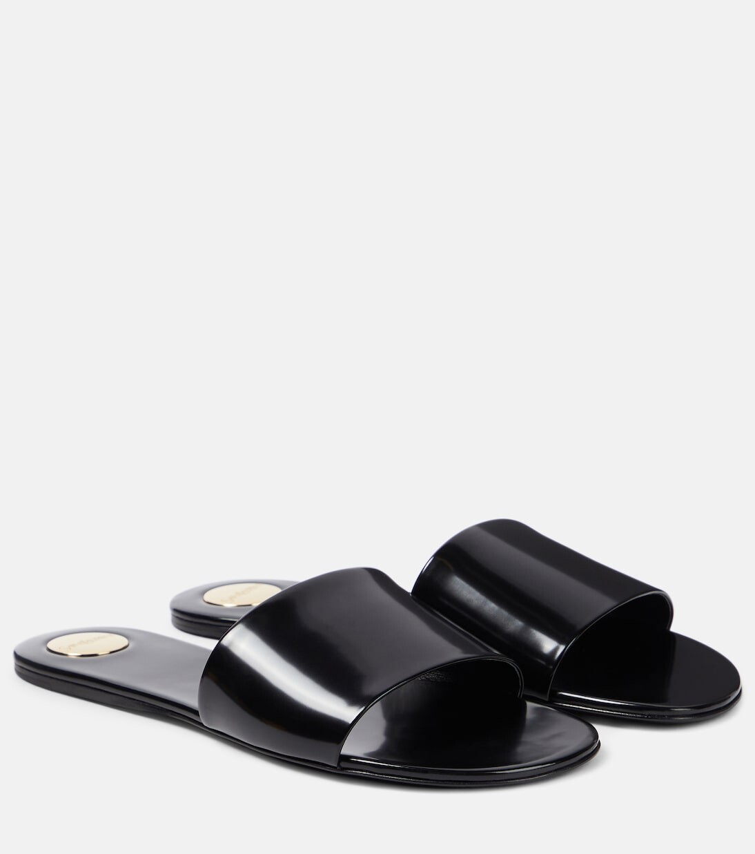 

Кожаные шлепанцы carlyle Saint Laurent, черный