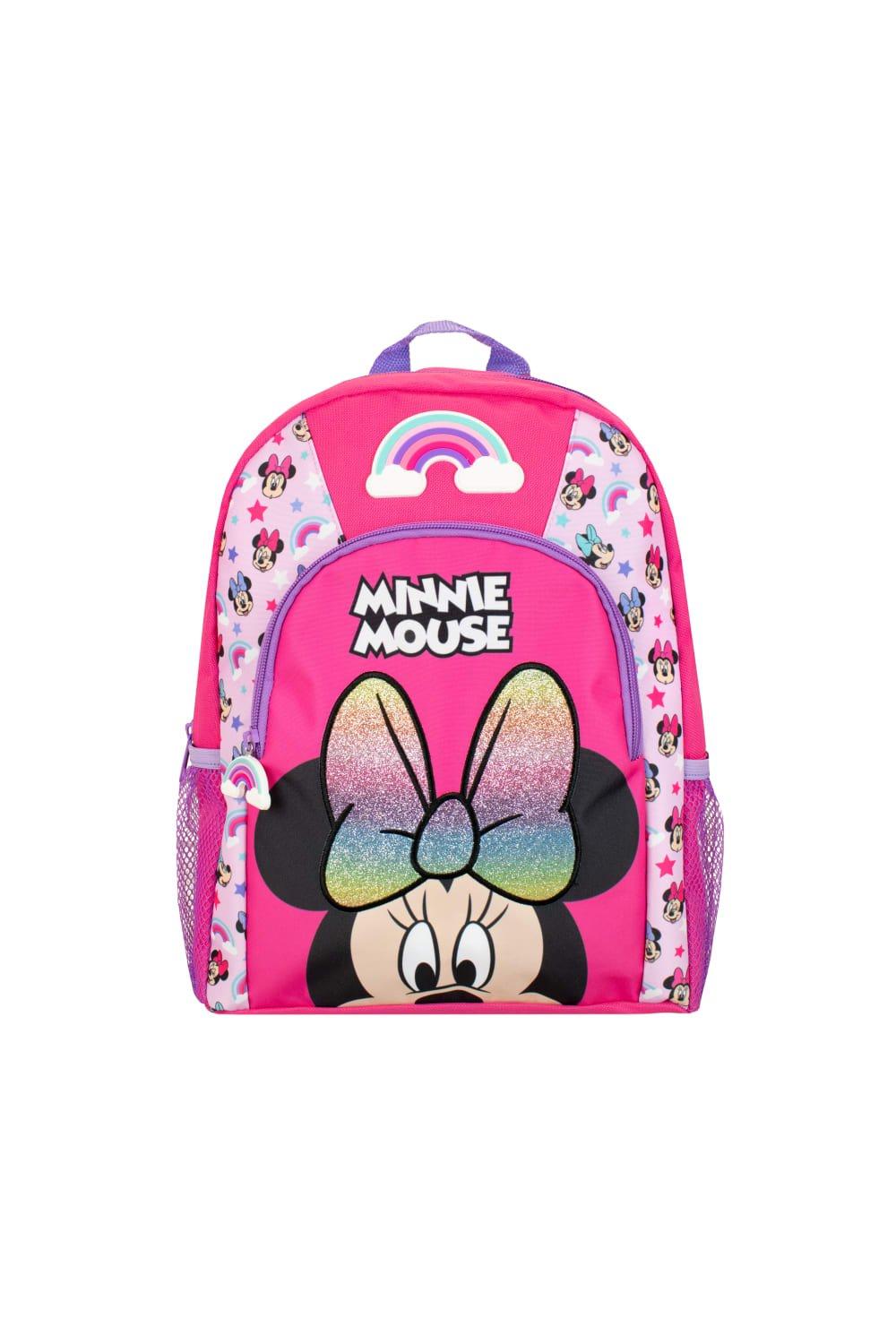 Детский рюкзак с Минни Маус Disney, розовый рюкзак с мультипликационным изображением диснея плюшевая школьная сумка с микки маусом минни винни пухом для детского сада детские школ