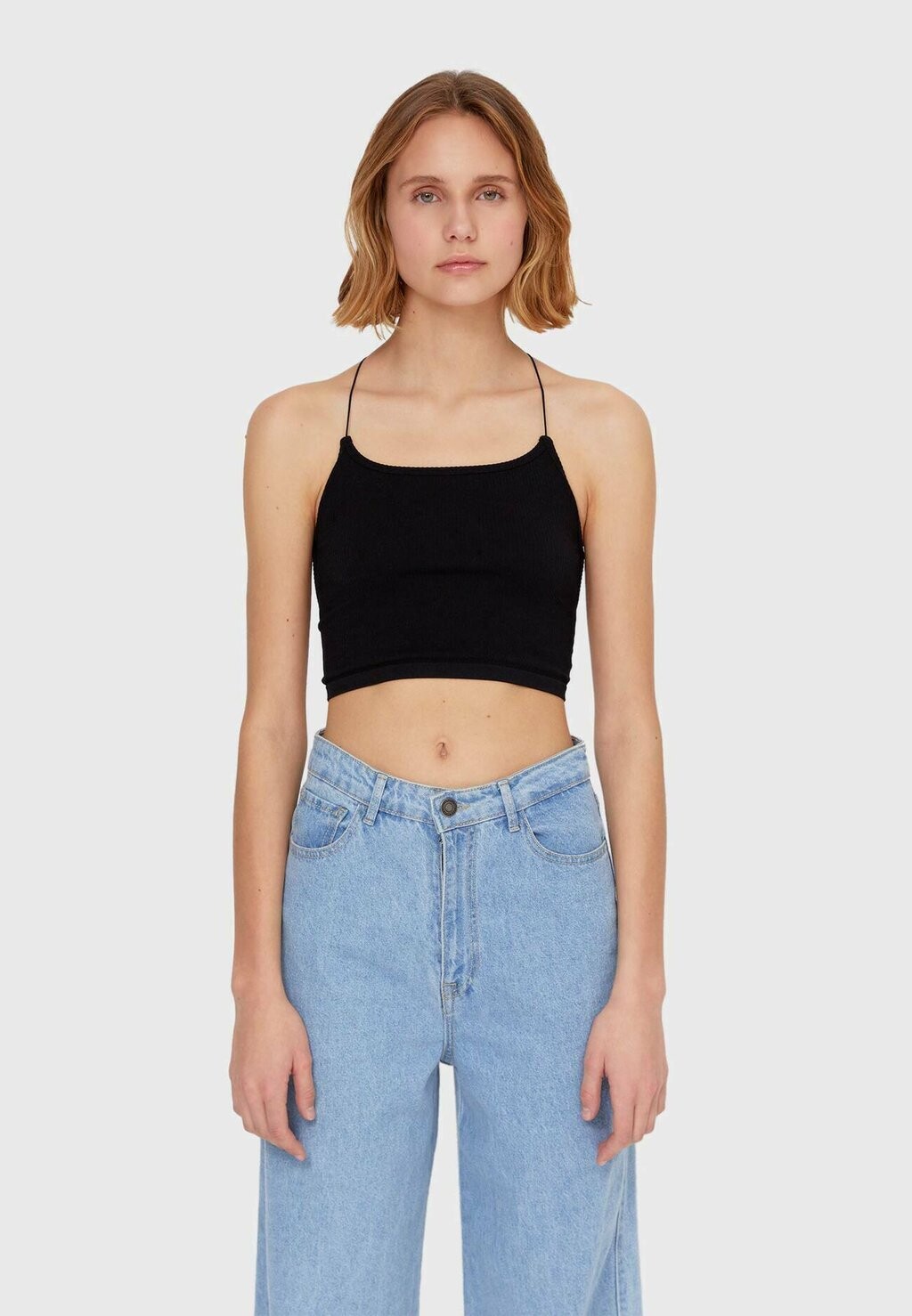 

Топ Stradivarius, черный