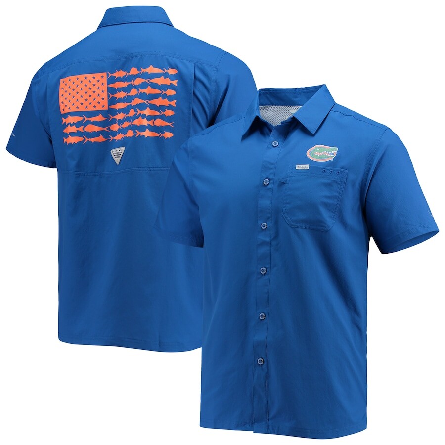 

Рубашка Columbia PFG Florida Gators, роял