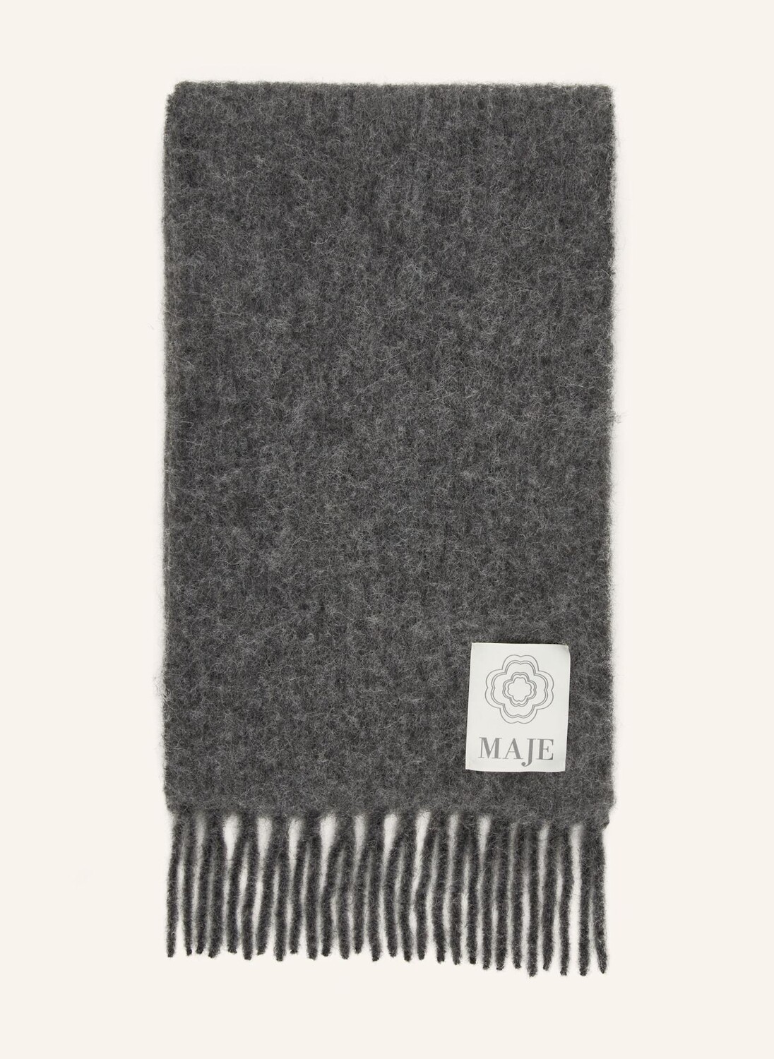 

Шарф с альпакой maje, серый