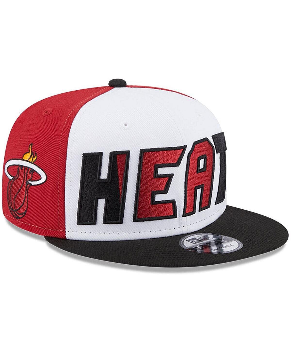 

Мужская бело-черная кепка Miami Heat Back Half 9FIFTY Snapback New Era