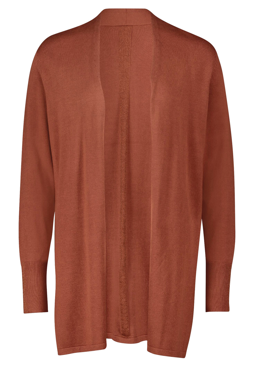 

Кардиган Betty Barclay Feinstrickjacke mit Lurexkanten, коричневый