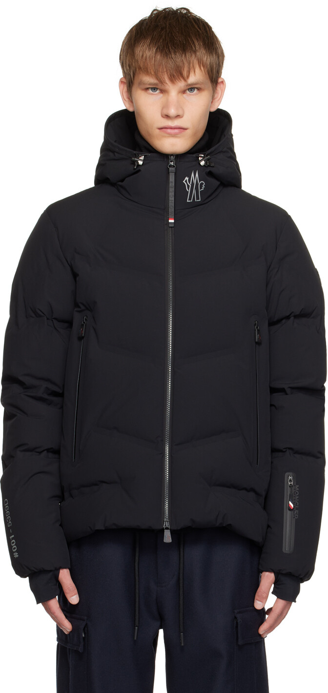 

Moncler Grenoble Черный Пуховик Arcesaz