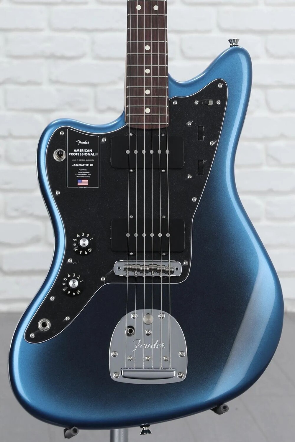 

Fender American Professional II Jazzmaster для левой руки — Dark Night с накладкой из палисандра