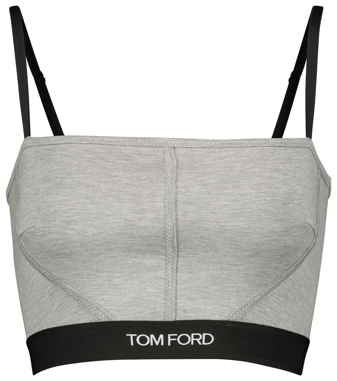 

Укороченный топ из джерси TOM FORD, серый