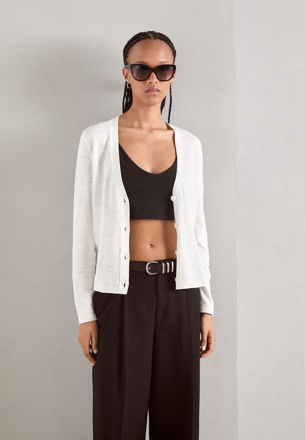 

Кардиган Cardigan Longsleeve V-Neck Marc O'Polo, белый