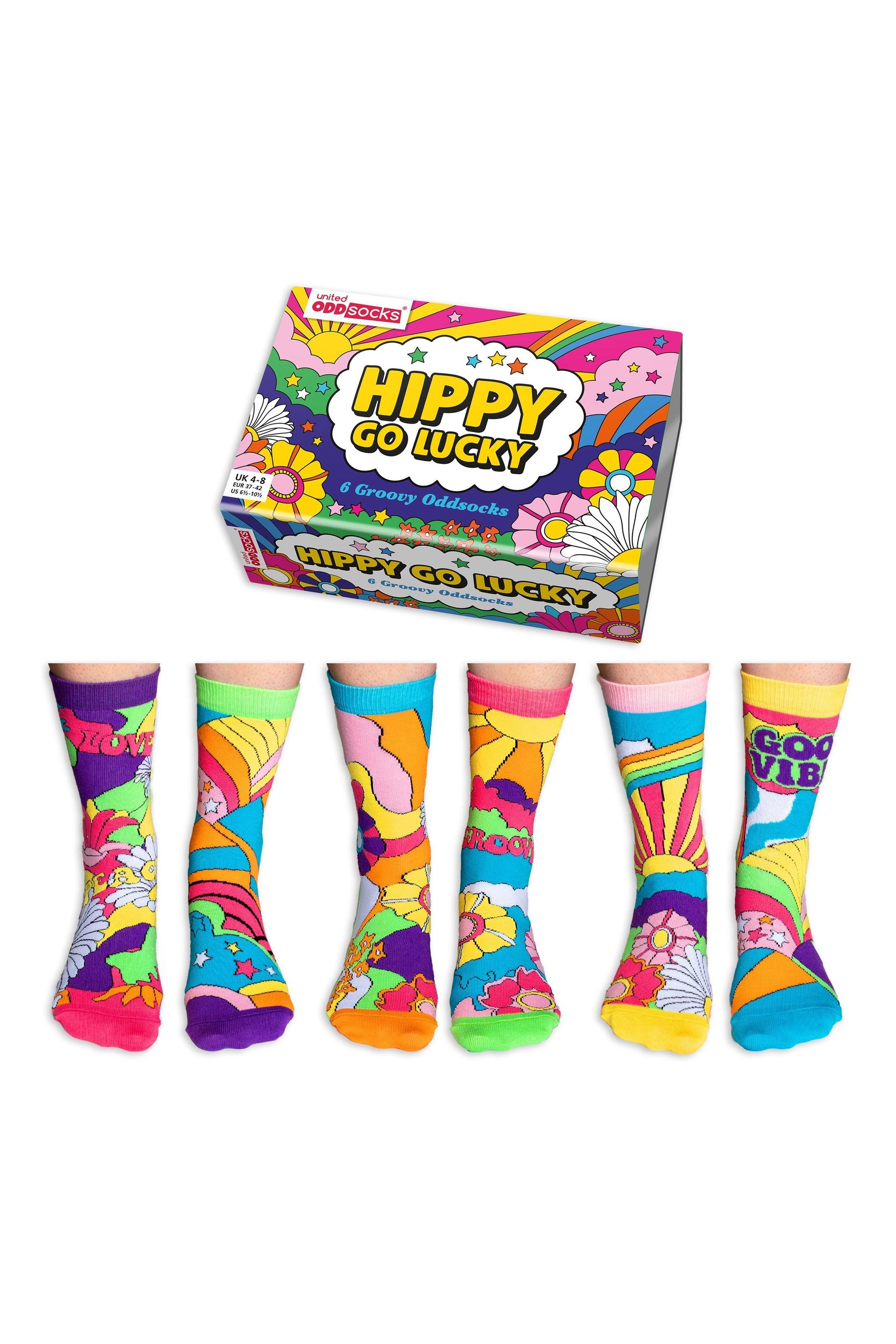 

Носки Hippy Go Lucky United Odd Socks, мультиколор