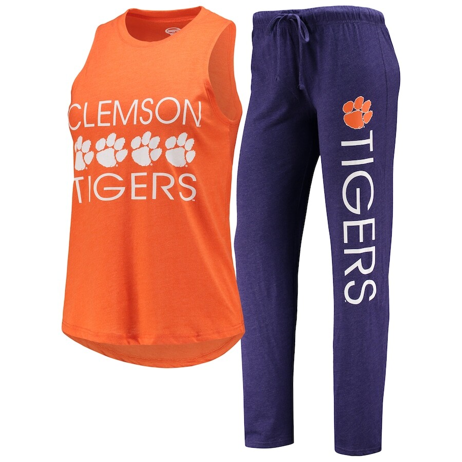 

Пижамный комплект Concepts Sport Clemson Tigers, фиолетовый