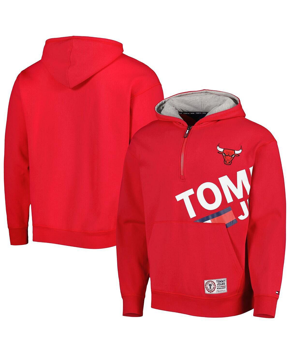 

Мужская худи с молнией до половины Red Chicago Bulls Bernard Tommy Jeans