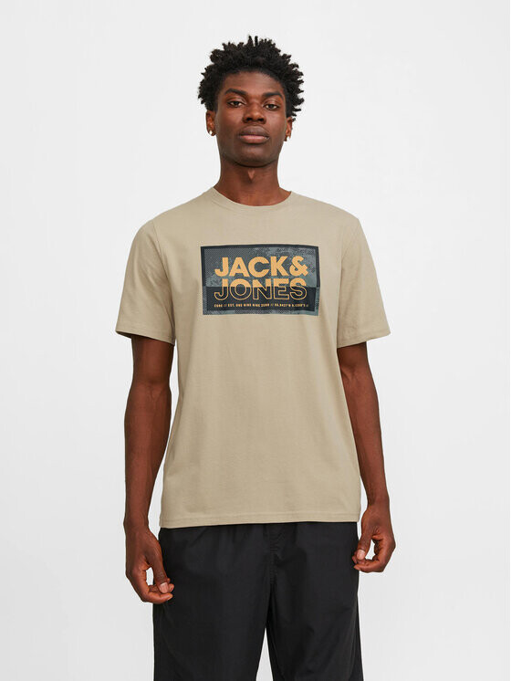 

Футболка стандартного кроя Jack&Jones, бежевый