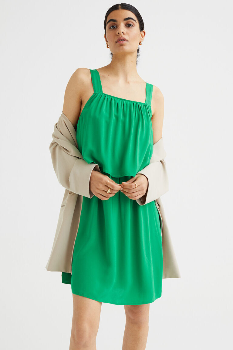 

Платье для кормления из вискозы H&M, зеленый