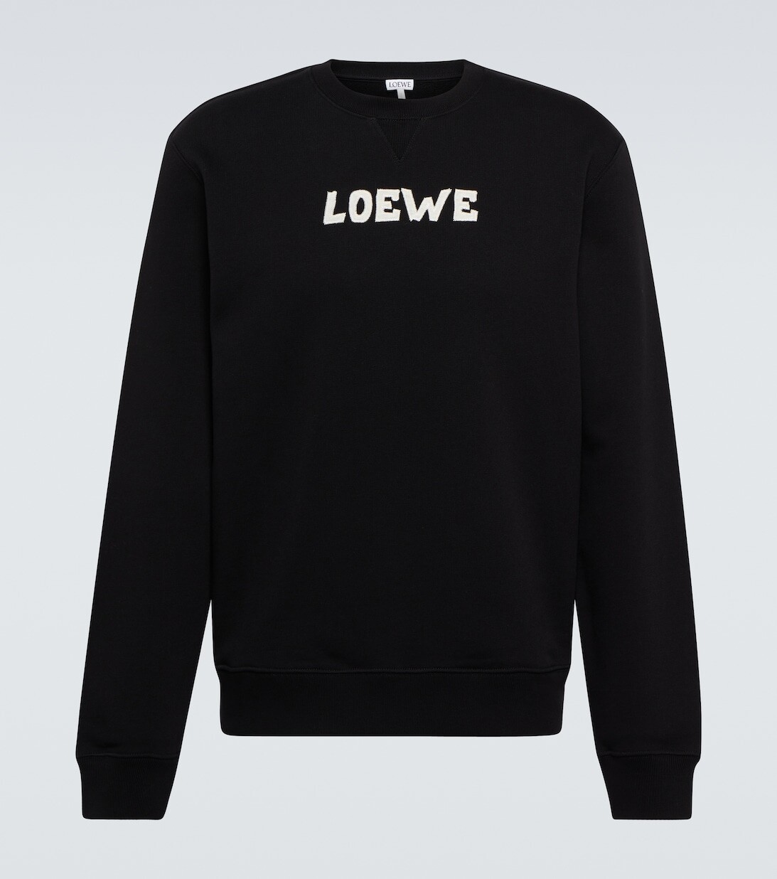 

Толстовка из хлопка с логотипом Loewe, черный