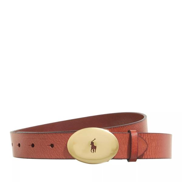Ремень 30mm belt medium Polo Ralph Lauren, коричневый