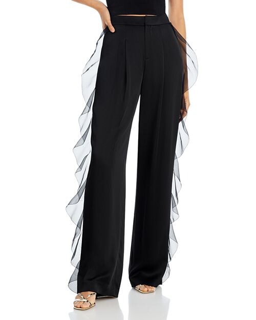 

Брюки с каскадными рюшами Jason Wu Collection, цвет Black