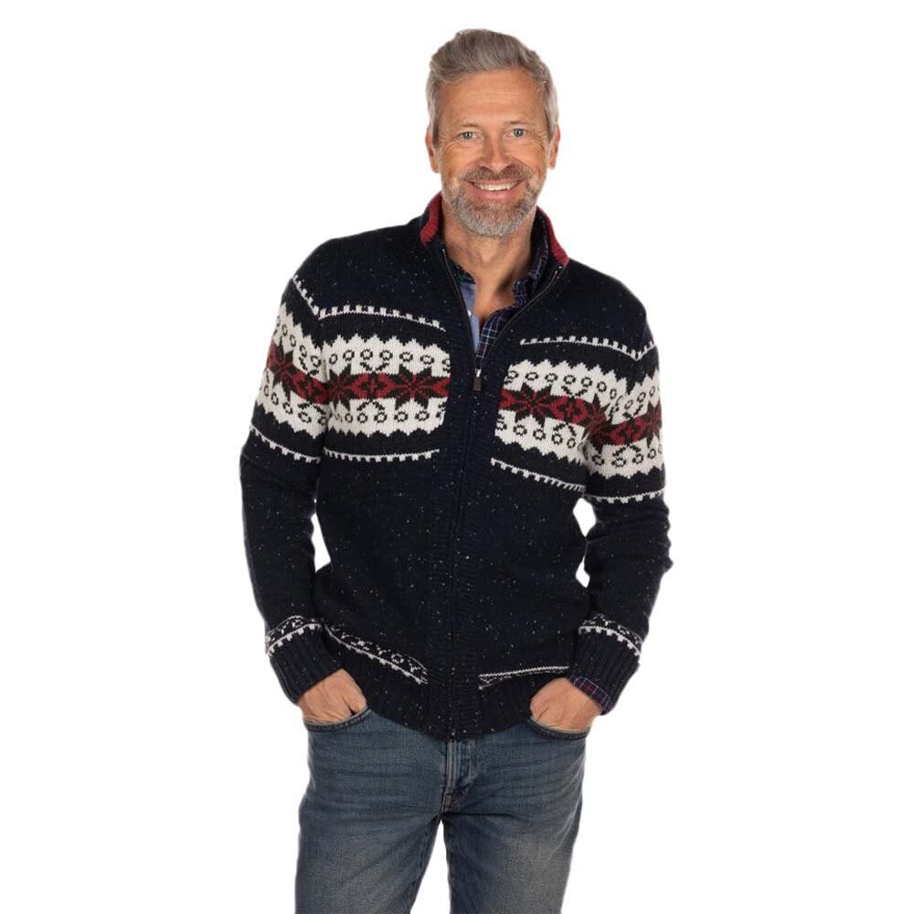 

Свитер Nza New Zealand Arohaki full zip, коричневый