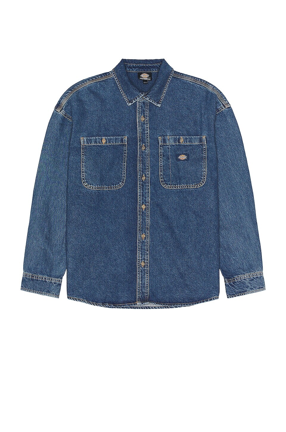 

Рубашка Dickies Houston Denim Long Sleeve, цвет Classic Blue