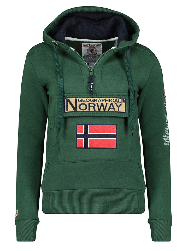 

Толстовка Geographical Norway Hoodie Gymclass, зеленый