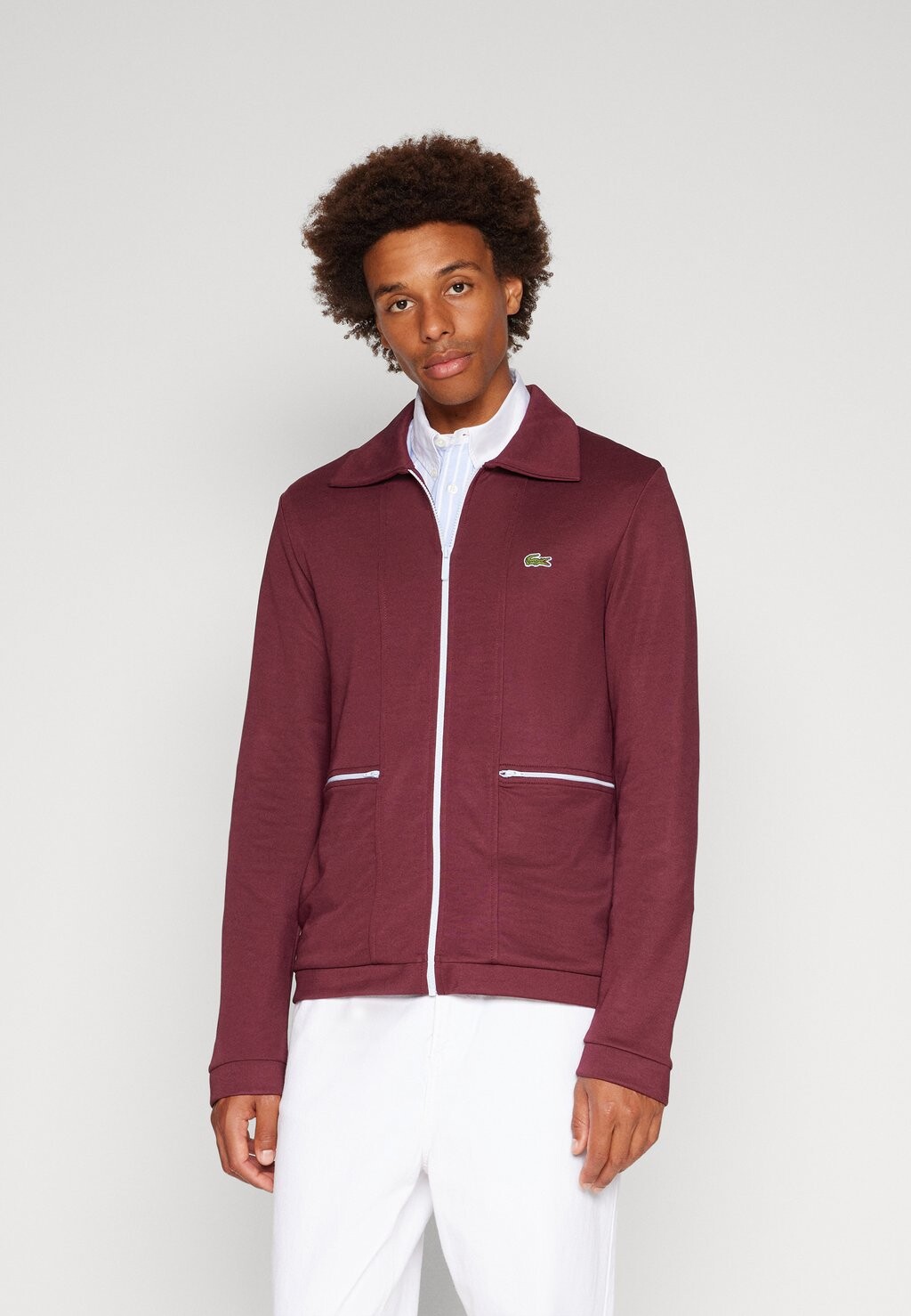 

Толстовка на молнии Lacoste, бордовый