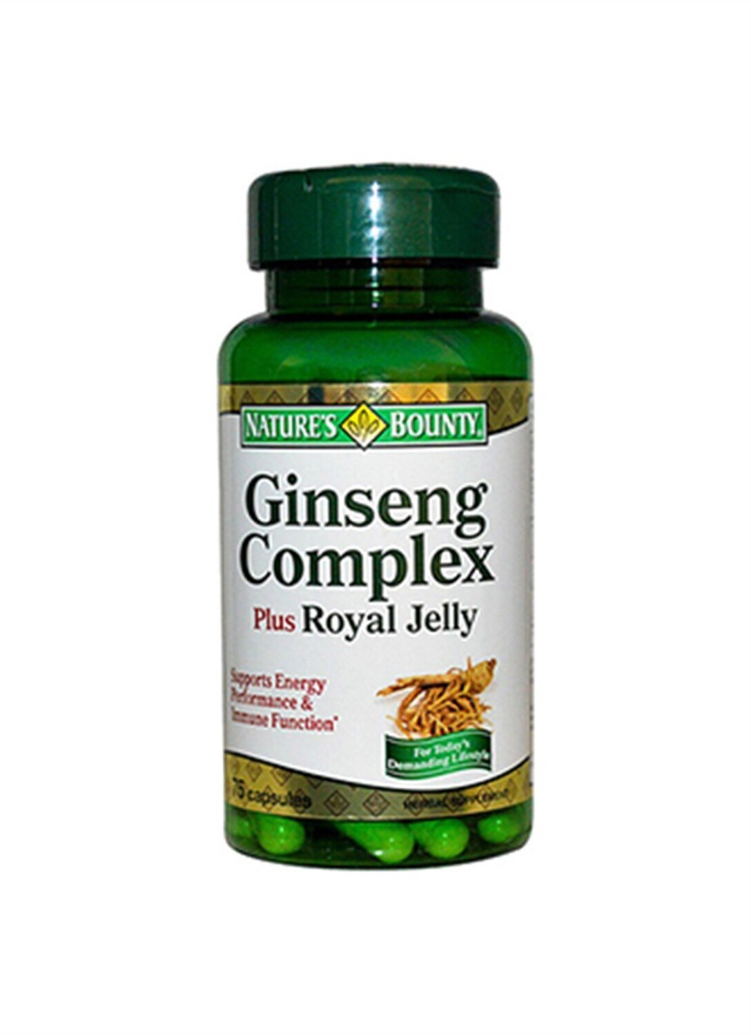 

Natures Bounty Ginseng Complex Plus Royal 75 Cap. NATURE'S BOUNTY