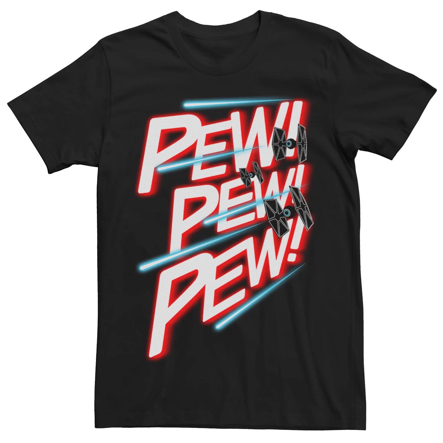 Мужская неоновая футболка «Звездные войны» Pew Pew Pew Pew Licensed Character силиконовый чехол на xiaomi mi 9 pew pew для сяоми ми 9