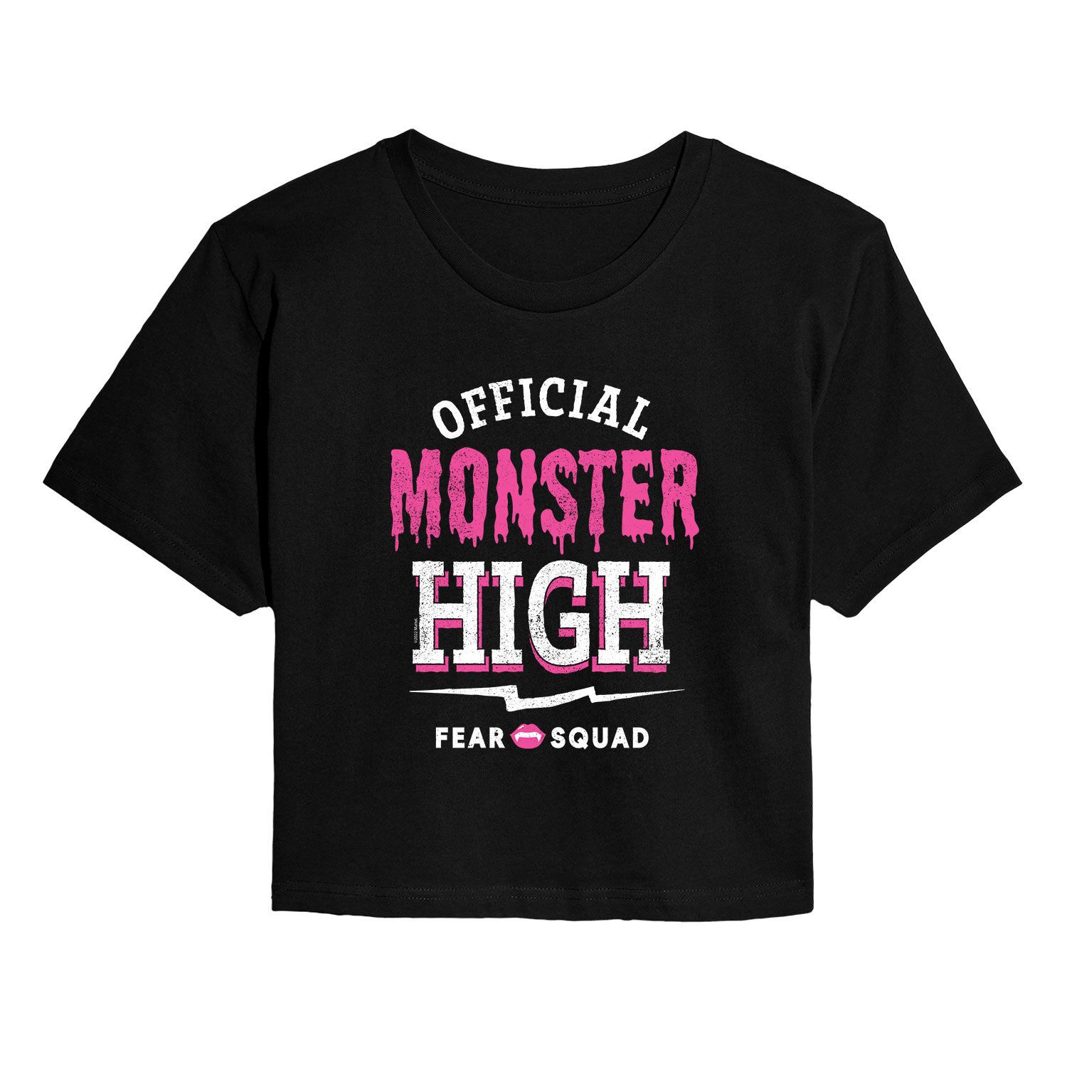 Укороченная футболка с рисунком Monster High для юниоров Fang Club Licensed Character