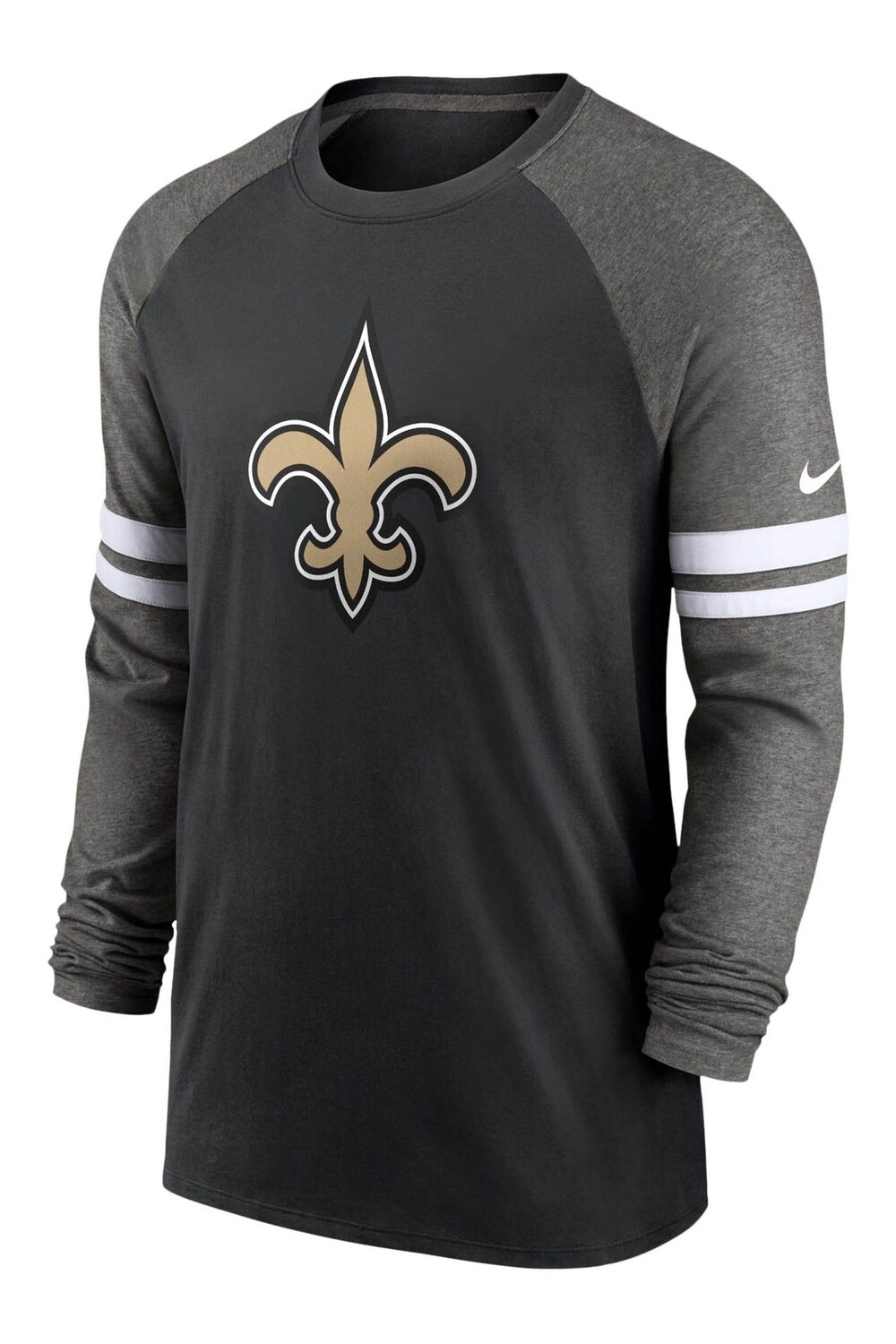

Хлопковая футболка реглан New Orleans Saints Dri-FIT Nike, черный