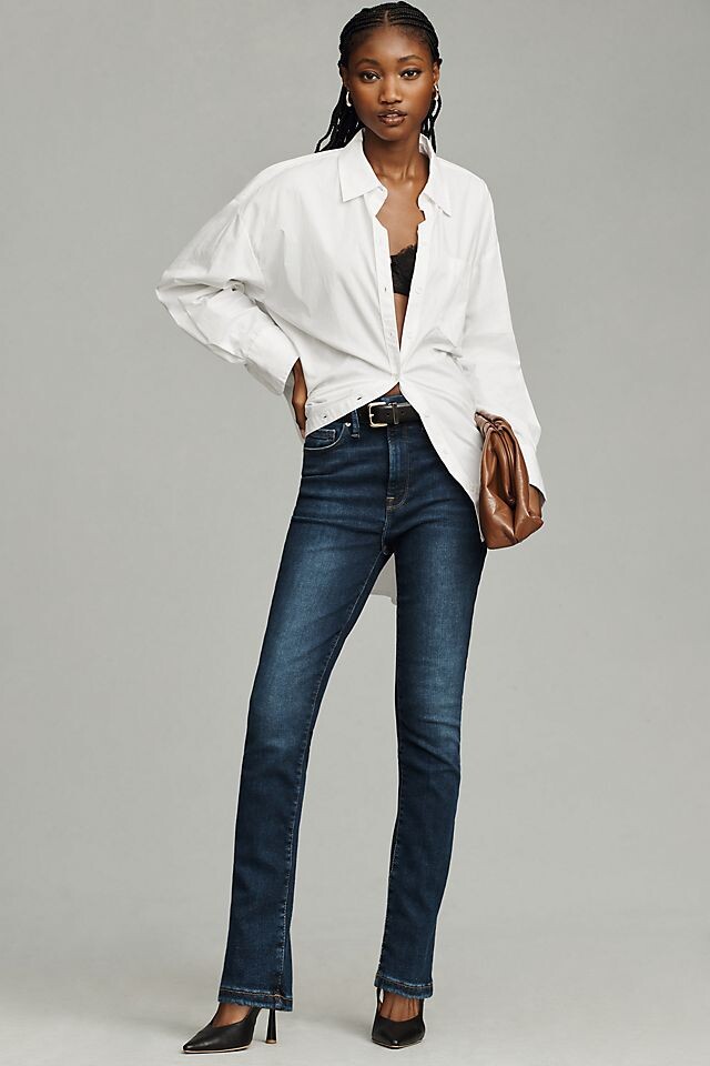 

Джинсы скинни Good American Always Fit Good Legs, деним/темный