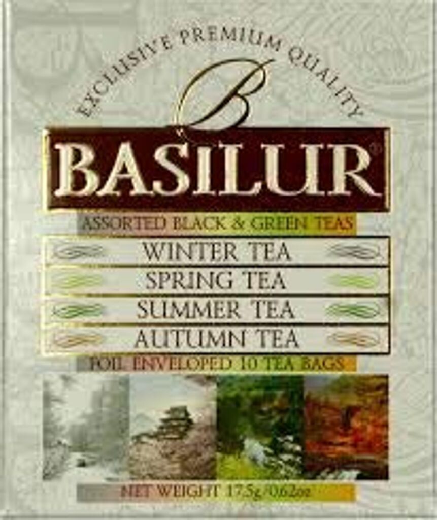 

Чай BASILUR Ассорти из четырех сезонов черный и зеленый 10х1,5г 10х2г